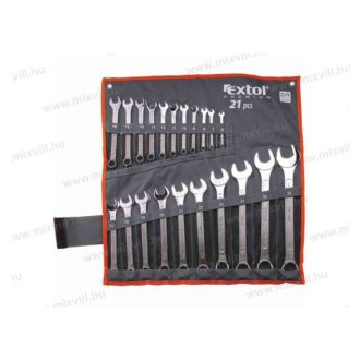   Extol 6335 Csillag-villás kulcs készlet 21db-os Extol Craft 6-32mm vászon tok CV