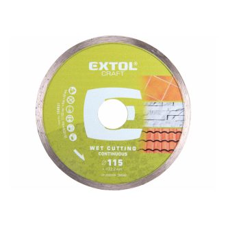   Extol 108831 gyémántvágó csempevágáshoz (sima), vizes vágásra: 115×2,0×22,2mm, max.13.200 ford/perc