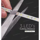 V-TAC SKU-212016 4,2W 420 lm/m beltéri LED szalag IP20 3000K meleg fehér 5m/tekercs 12V DC