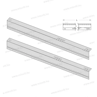   ASM FBR-160 DIN sín tartó profil ÚJ 1600mm ( 1440 mm ) 2db/pár