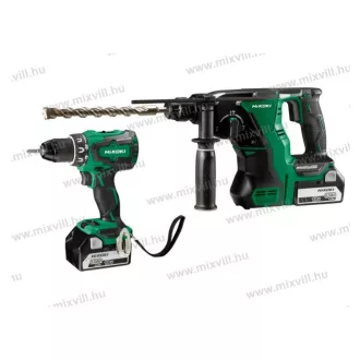   Hikoki KC18DRBL akkumulátoros DS18DBSL csavarozó és DH18DBL ütvefúró gépcsomag + 2db akku
