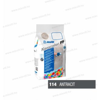   MAPEI Keracolor FF Flex 5kg 114 (antracit) cementköt. fugázóhabarcs 6mm fugaszél 5N11405