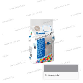   MAPEI Keracolor FF Flex 5kg 112 középszürke cementkötésű fugázóhabarcs 6mm fugaszélesség 5N11205