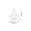 Rábalux 2429 Adrinne min.stíl.függ beé.LED,ezüst,IP40 ("A++"-"A" energiaosztály)