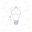 OMU Lighting LED izzó E27 A60 8,5W 806lm 6500K hideg fehér 2 év LBE27A608.58066500
