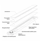 OMU Lighting BLL1530 akkumulátoros bútorvilágító pultvilágító szekrénylámpa mozgásérzékelő 30cm CCT