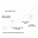 OMU Lighting BLR04 akkumulátoros bútorvilágító pultvilágító szekrénylámpa mozgásérzékelő henger 2W