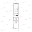 Csatári Plast PVT-K-L Fm-40 1 vagy 3 fázisú mérőhöz, földkábeles csatlakozás, 80A mindennapszaki