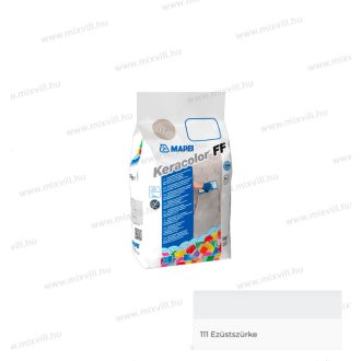   MAPEI Keracolor FF Flex 5kg 111 ezüst szürke szín cementkötésű fugázóhabarcs 6mm fugaszélesség 5N111