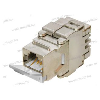   MODUL CAT.6A 500MHz 10Gigabit Keystone árnyékolt fém aljzat KEJ-C6A-S-10G RJ45/s szerszám nélküli