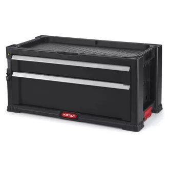   Keter Pro series 16" 2 fiókos szerszámos láda kivehető tárolóval lakatolható 562x262x289 mm 237790 m