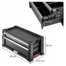 Keter Pro series 16" 2 fiókos szerszámos láda kivehető tárolóval lakatolható 562x262x289 mm 237790 m