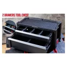 Keter Pro series 16" 2 fiókos szerszámos láda kivehető tárolóval lakatolható 562x262x289 mm 237790 m