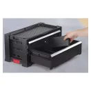 Keter Pro series 16" 2 fiókos szerszámos láda kivehető tárolóval lakatolható 562x262x289 mm 237790 m