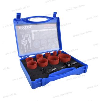   Extol 8801604 körkivágó készlet HSS Bi-metál,13db-os, 19-64mm műanyag, fa, gipszkarton