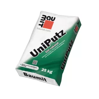   Baumit UniPutz 25kg univerzális alapvakolat simítóvakolat külső és belső felhasználás 152221