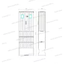 PVT K-L Á-V-Fm CSP21.ES054 lábazati villanyóra szekrény mindennapszaki mérés 80A vezérelt mérés 32A 