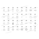 MODUL billentyű 0-1 1M krém TM11IWNT03 (31518)