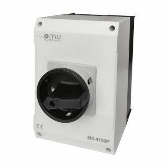   OMU MX-4150P 4 pólusú 150A tokozott ipari ki-be kapcsoló 4x150A IP65 forgócsapos lakatolható