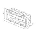 MODUL PM7 süllyesztett doboz mély 65x188mm DM71 15471