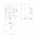 OMU system MX-440P 4 pólusú 40A tokozott ipari ki-be kapcsoló 4x40A IP65 forgócsapos lakatolható