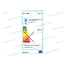 V-TAC SKU-4947 Led panel szögletes 15W IP20 6500K 1500lm 145mm tápegységgel V-TAC