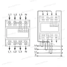 MID-FM-3DAV univerzális digitális áramváltós fogyasztásmérő 3 fázisú modbus