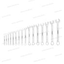 Fortum 4730201 csillag-villás kulcs készlet 16db, 6-24mm 61CrV5, mattkróm, vászon tok