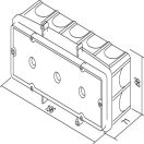 Modul BM7 betondoboz 71x196x66 mm szerelődoboz BM70 15468