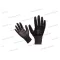 Extol 865106 Kötött kesztyű fekete nylon, M-es méret 8', poliuretánba mártott tenyér és ujjhegy