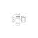 ELO-B-16 IP65 16 modulos csapfedeles elosztó UV stabil, 1000V DC 330x506x130mm