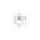 ELO-32 IP65 32 modulos csapfedeles elosztó 685x330x150mm UV álló 1000VDC