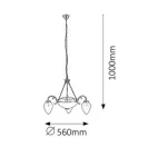 Rábalux 8533 Maya 3ágú csillár E14 3x40W bronz ("A++"-"E" energiaosztály)