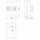 OMU system MX-363P 3 pólusú 63A IP65 Tokozott kapcsoló ki-be 400V lakatolható