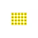 N - öntapadó matrica 20x20mm 20db/ív