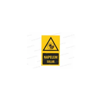 NAPELEM SOLAR (Sárga) 100x60mm Öntapadó matrica