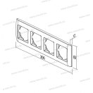 LOGIQ antracit négyes keret 26626 OQ40AT