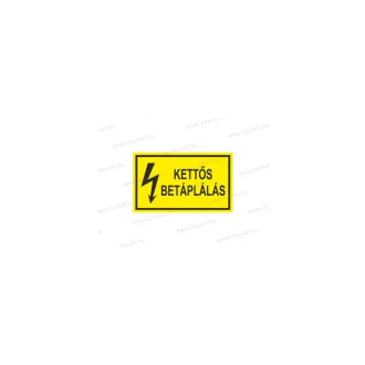   Kettős betáplálás - öntapadó matrica 100x60mm ERV077001