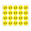 L1 - öntapadó matrica 20x20mm 20db/ív ERV087001
