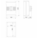 OMU system MX-4150PY 4 pólusú 150A tokozott ipari ki-be kapcsoló 4x150A IP65 lakatolható