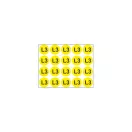 L3 - öntapadó matrica 20x20mm 20db/ív ERV089001