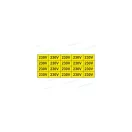 230V - öntapadó matrica 20x10mm 20db/ív ERV127001