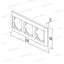 LOGIQ antracit hármas keret OQ30AT 26620