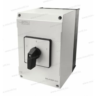   OMU system MX-4100P-CO 4 pólusú tokozott ipari kézi átkapcsoló 1-0-2 4x100A IP65