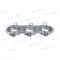 V-TAC SKU-3604 SPOT beépíthető tripla lámpa keret szálcsiszolt ALU kerek billenthető 235x75mm kivágá