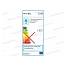 V-TAC SKU-6340 Led panel kerek Króm 12W IP20 3000K 1000lm 240V, 170mm tápegységgel