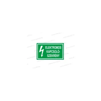   Elektromos kapcsolószekrény - öntapadó matrica 100x60mm ERV071001