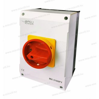   OMU system MX-3100PY 3 Pólusú 100A IP65 Tokozott tűzvédelmi kapcsoló