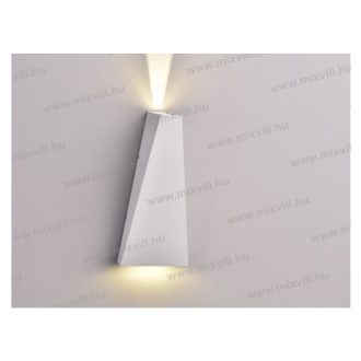   V-TAC SKU-8296 oldalfali modern lámpa fehér kültéri 660lm 6W 3000K 120°