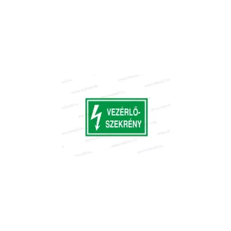 Vezérlőszekrény - öntapadó matrica 100x60mm ERV016001